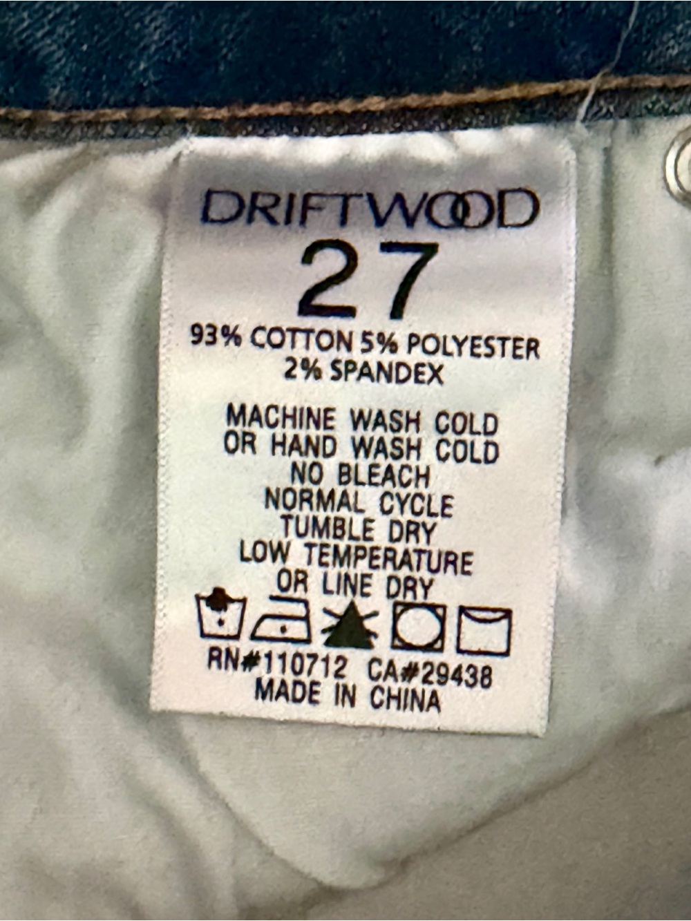 Driftwood Colette Wildflower Embroidered Skinny Jeans โ Size 27 - Picture 6 of 12